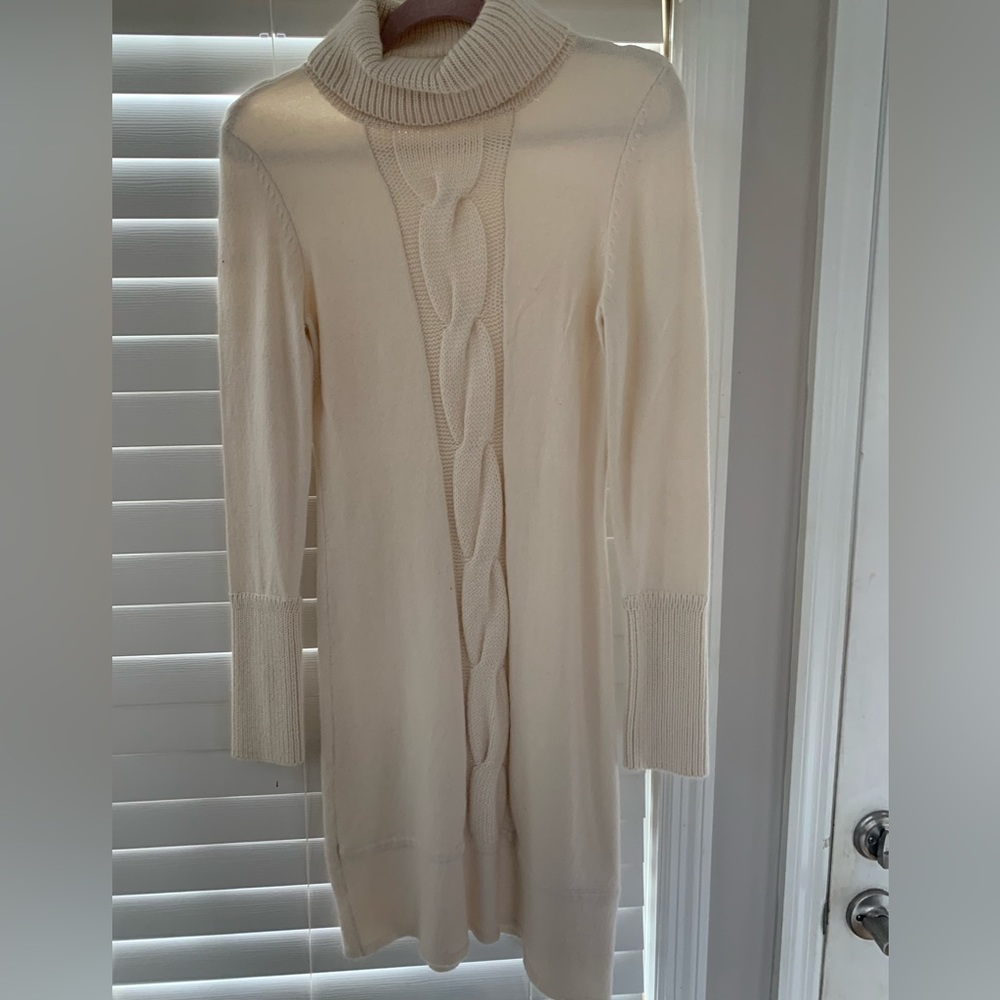 Soft cream sweater dress/Size Medium
